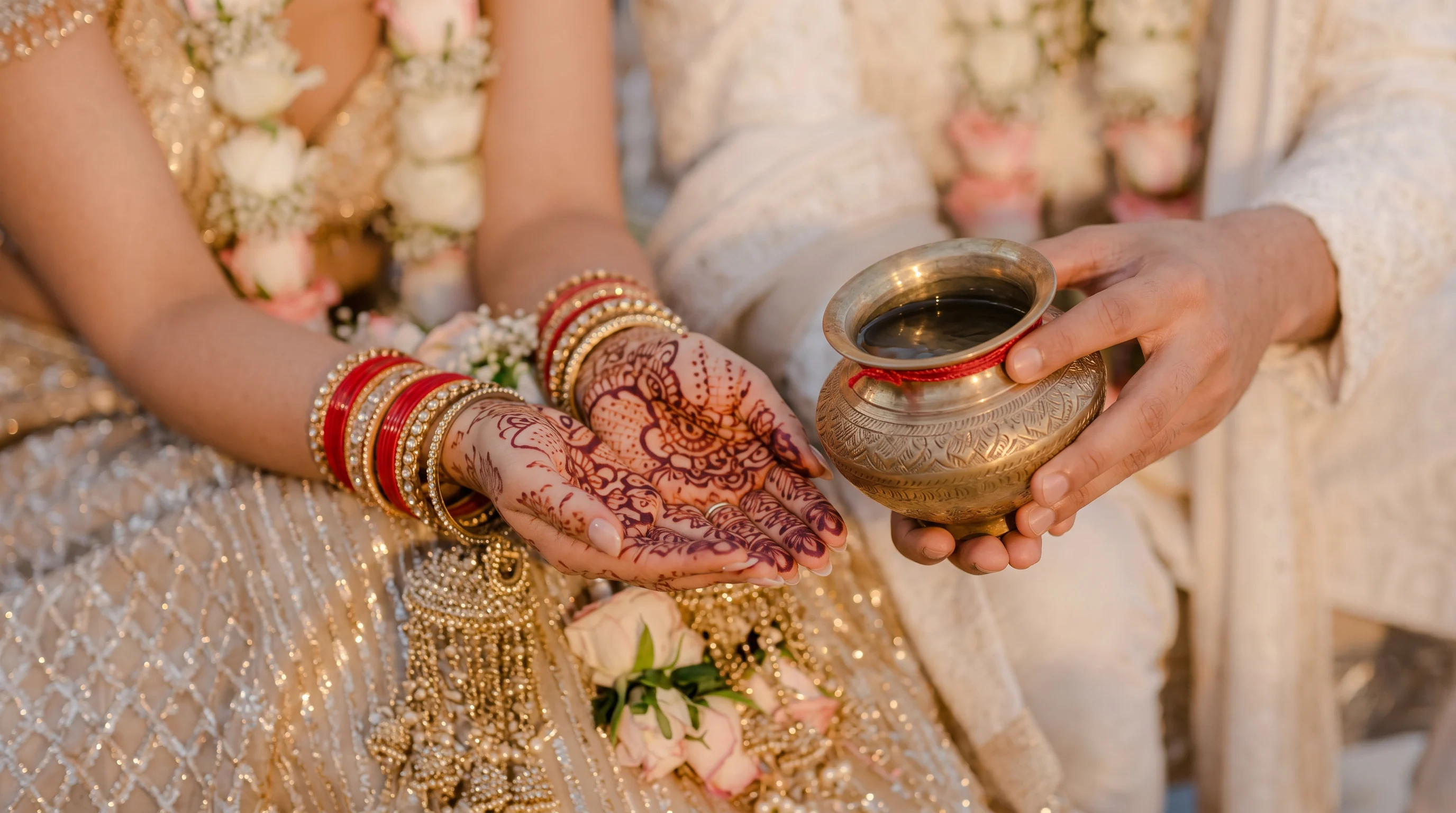 A traditional Indian wedding ceremony
